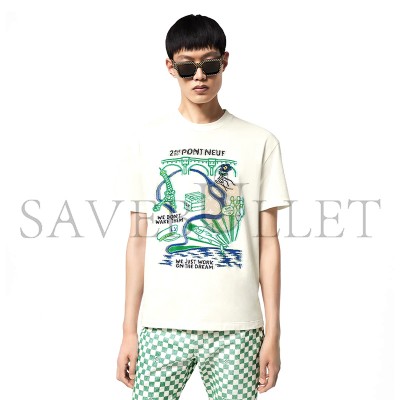 LOUIS VUITTON INTARSIA GRAPHIC COTTON T-SHIRT LOUIS VUITTON INTARSIA GRAPHIC COTTON T-SHIRT
